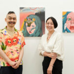 左から、アーティストの我喜屋位瑳務さんと、あうん百科店バイヤーの丹地良子さん